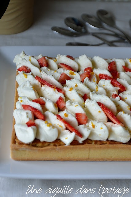 Tarte aux fraises et fleur d'oranger d'Eric Kayzer