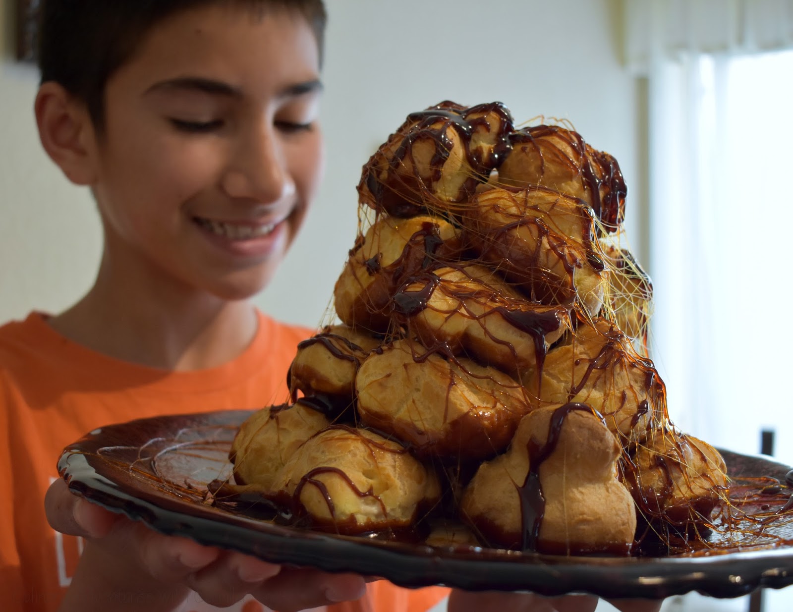 Burnt Caramel Croquembouche BakingBloggers