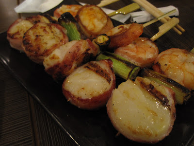 Kazu Sumiyaki, scallops prawns bacon