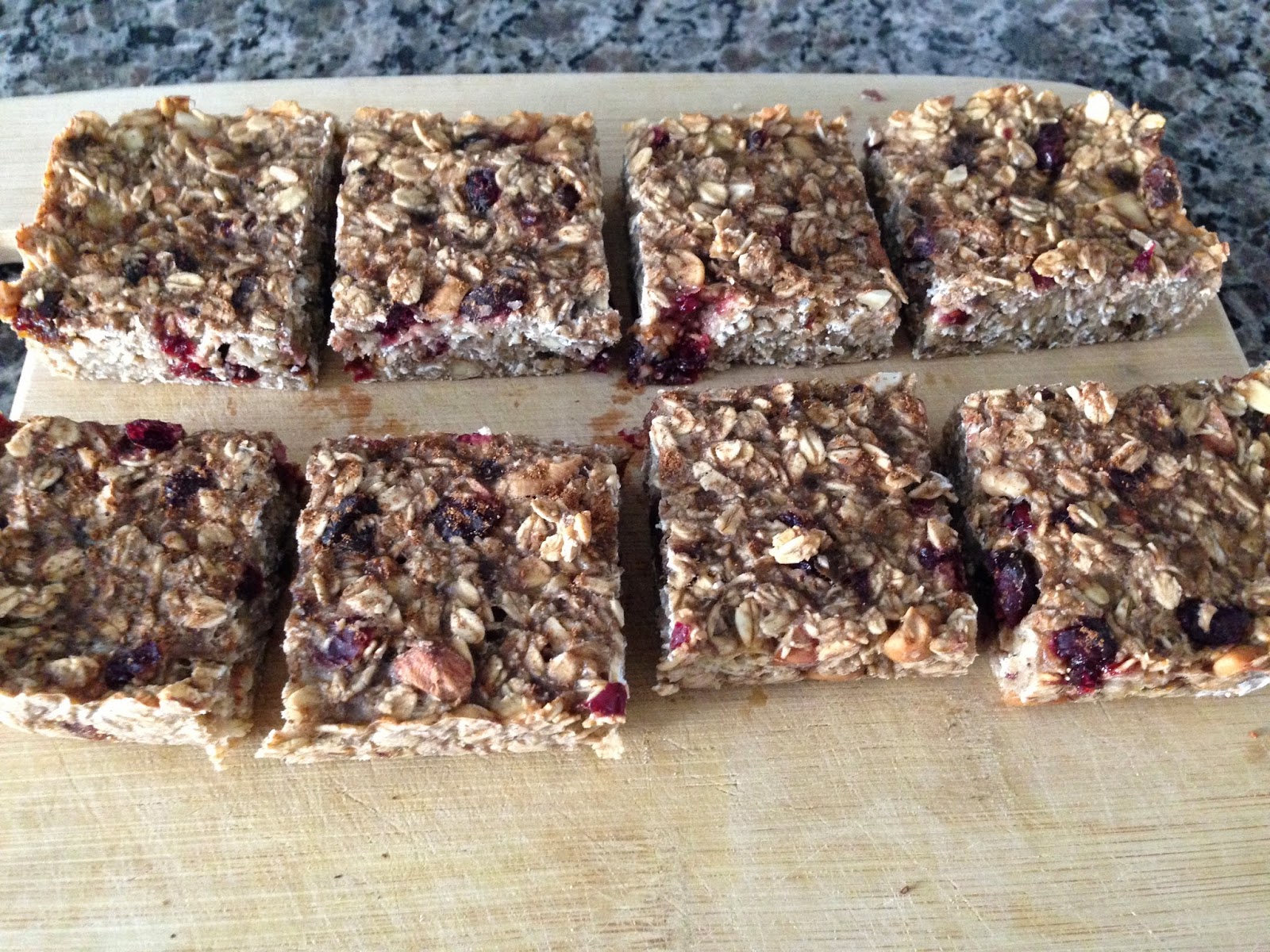 Chocolate Spinach Banana Oat Energy Bars