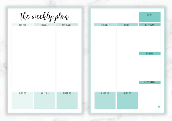 FREE PRINTABLE IRMA WEEKLY PLANNERS Eliza Ellis FREE PRINTABLE IRMA WEEKLY PLANNERS Eliza Ellis