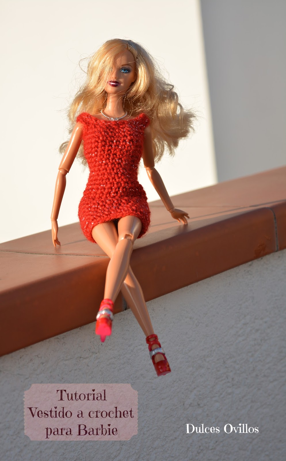 Dulces Ovillos: Vestido crochet para - Barbie crochet dress
