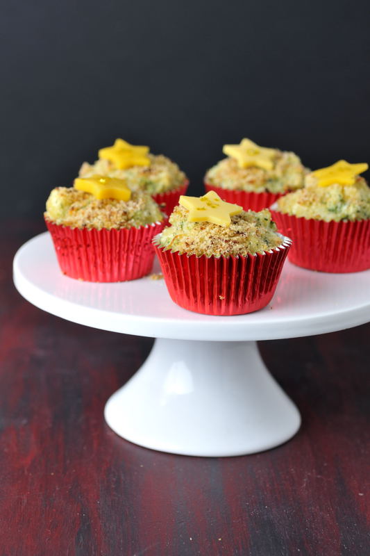 Haniela's Red Carpet Mac & Cheese Broccoli Cupcakes
