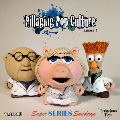 “Pillaging Pop Culture” Custom The Muppets Blind Box Series Wave 2 by Task One - Dr. Bunsen Honeydew, Miss Piggy & Beaker