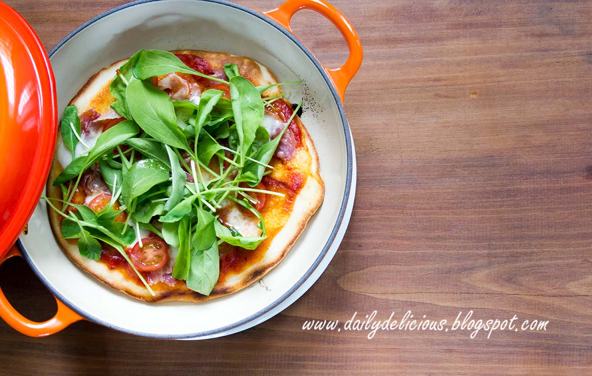 dailydelicious Easy Stove top Pizza no Oven needed!