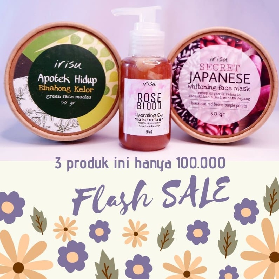 Review Irisu Secret Japanese Whitening Face Mask