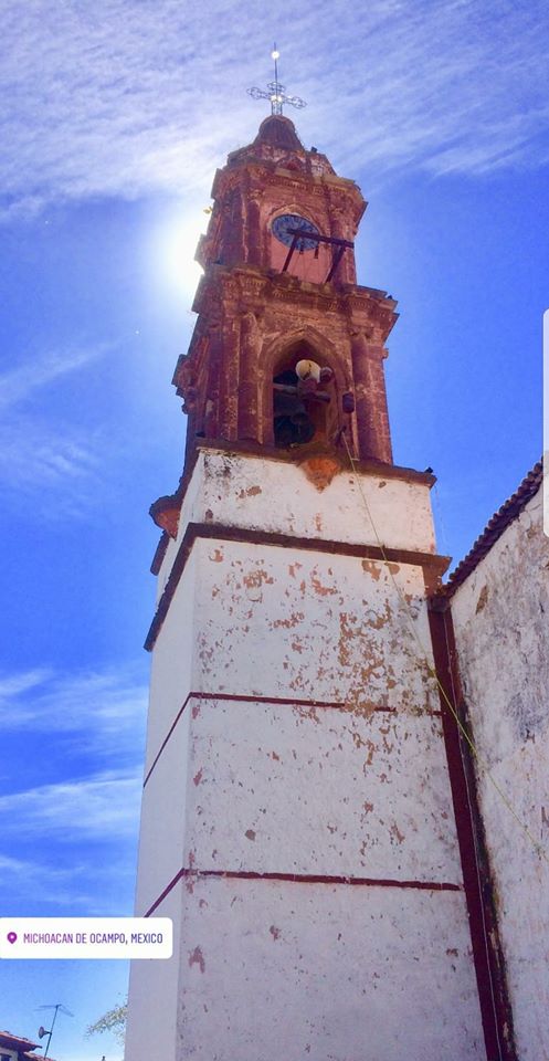 Churintzio Mich. Templo de Nuestra Señora del Rosario.