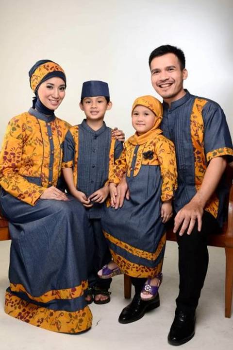 Berbagai Model Gamis Batik Sarimbit Keluarga TAS CEWEK