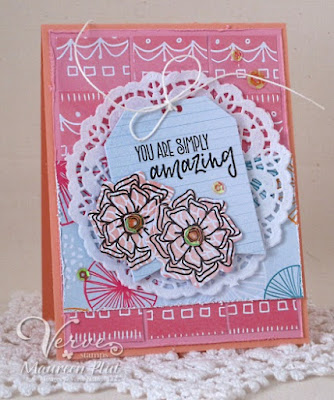 Handmade card by Maureen Plut featuring Verve Stamps