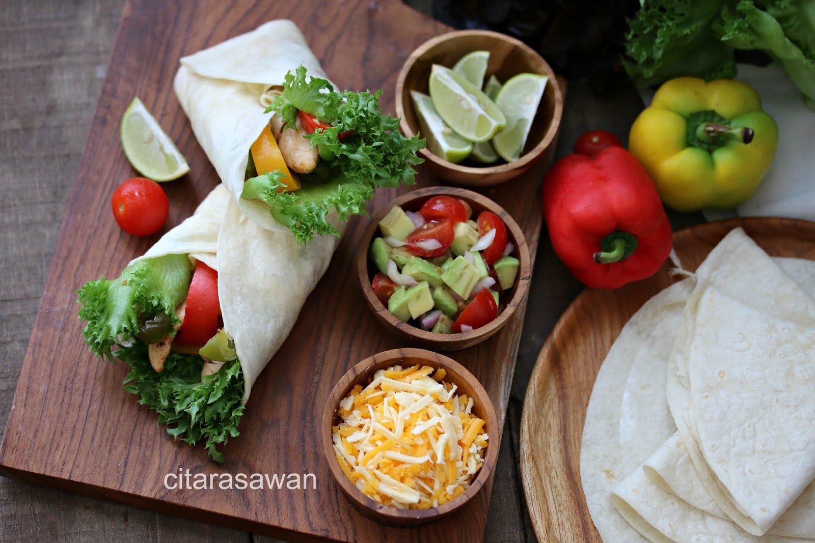 Tortillas Fajitas Ayam Mexico Resepi Terbaik