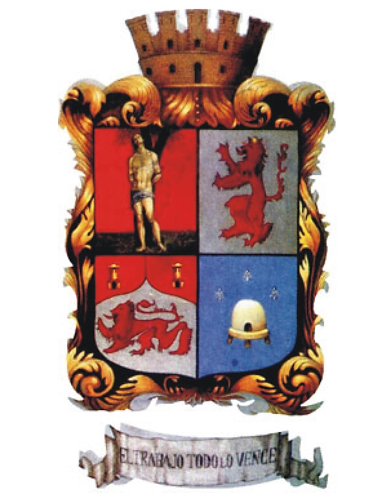 Ciudad de León Gto. México bandera y escudo de la Ciudad de León, Gto.