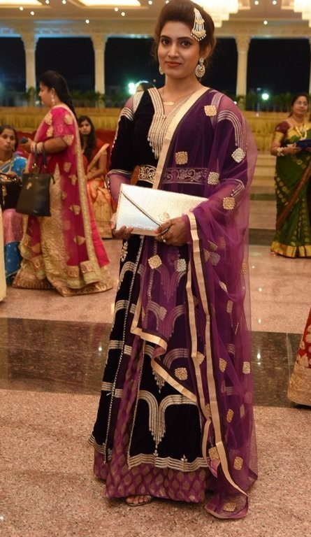 TV Actress Sameera Stills In Maroon Dress