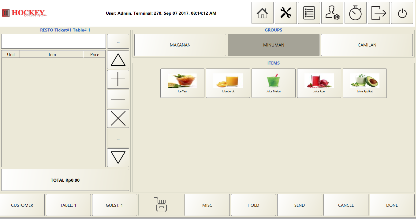 resto cafe Software program aplikasi mesin kasir online