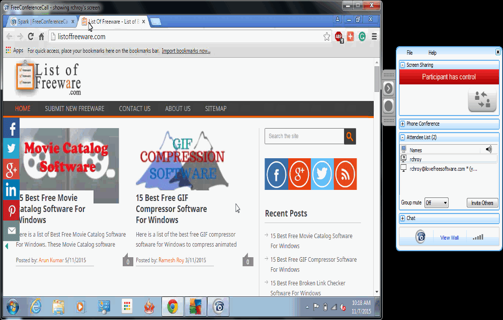 15 Best Free Online Screen Sharing sites Tricks by Rjdeep