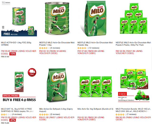 Nestle Milo Discount Lazada Voucher Code Malaysia