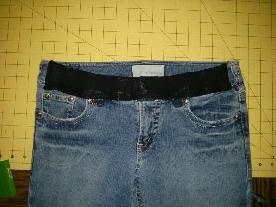 Shut Up, Jessica! frontonly Maternity Jeans Conversion tutorial