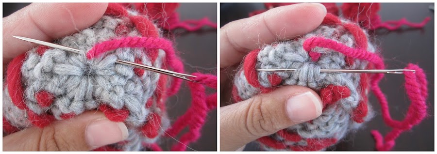 mis nancys, mis peques y yo, tutorial gorros de lana nancy, coser pompón de lana al gorro