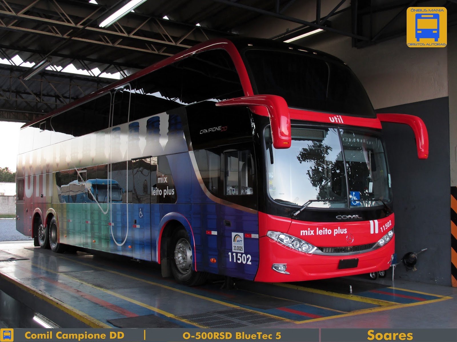 União de Transportes Interestadual de Luxo Util Ônibus Mania