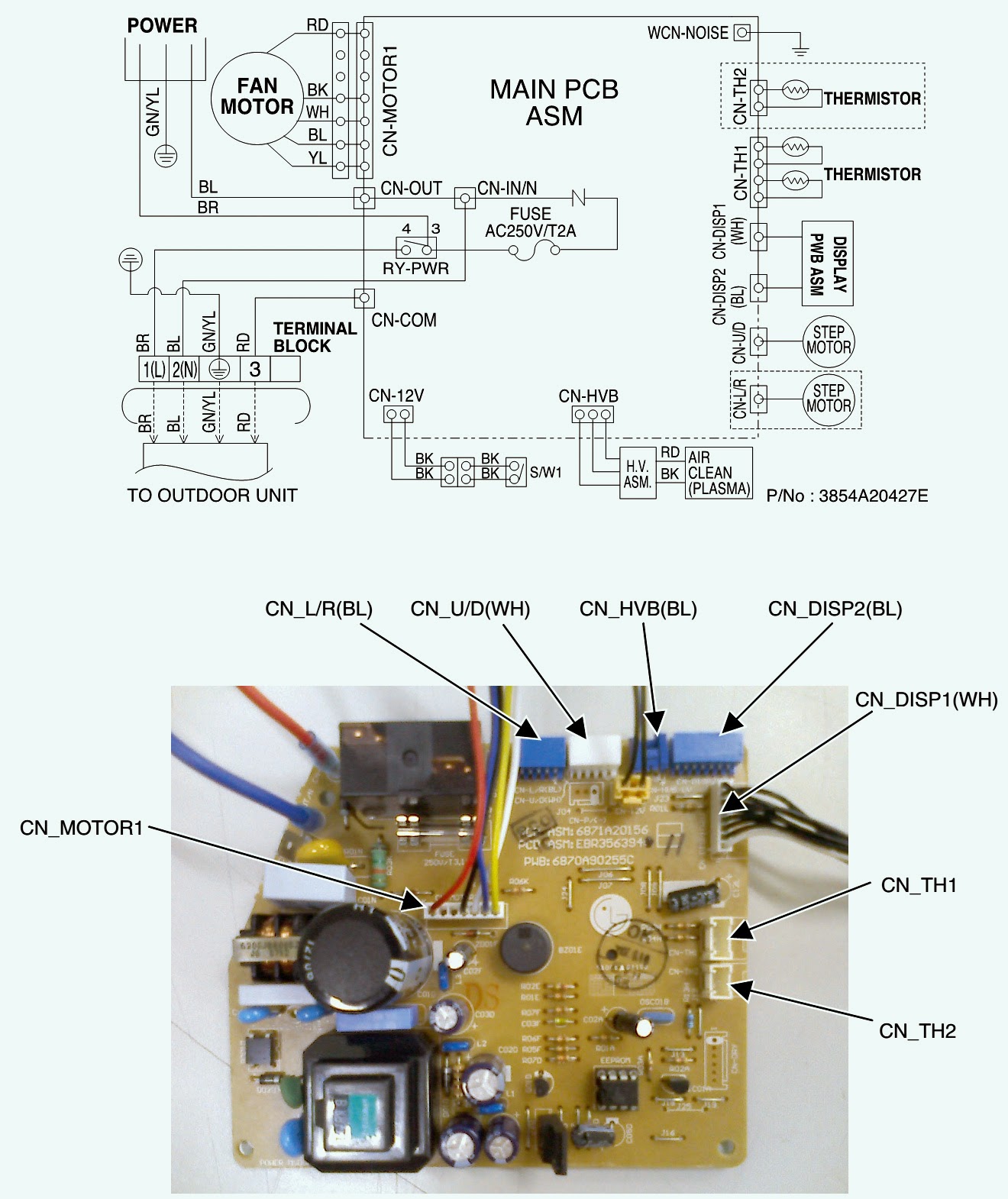 Electro help: LG Wiring diagram [Models: AS W096E1G0 – AS W126E1G0 – AS