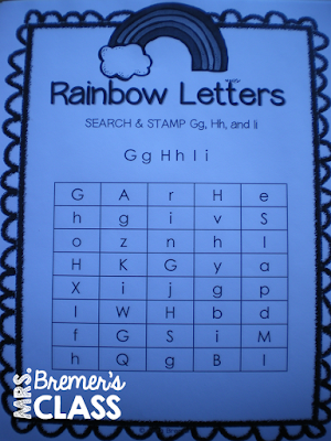 Rainbow writing activities to practice letter formation, letter recognition, and sight words!