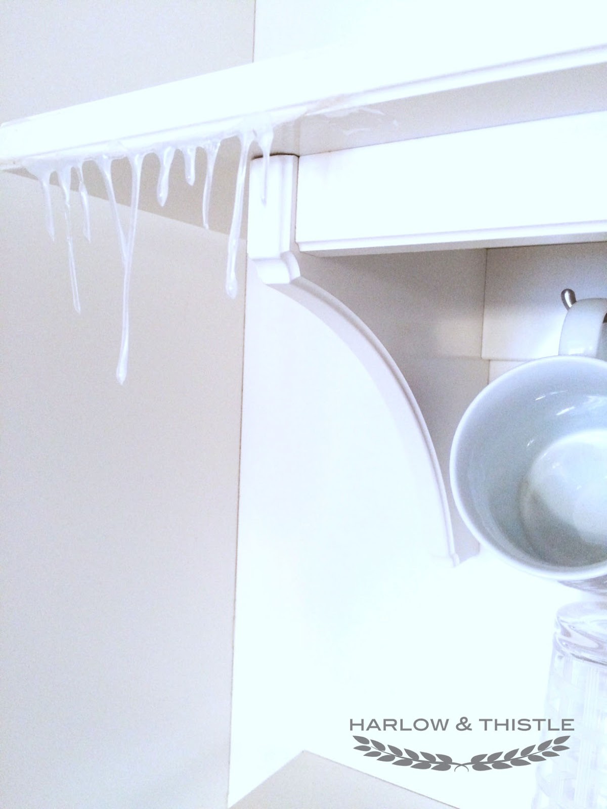 DIY Glue Gun Icicles Harlow & Thistle