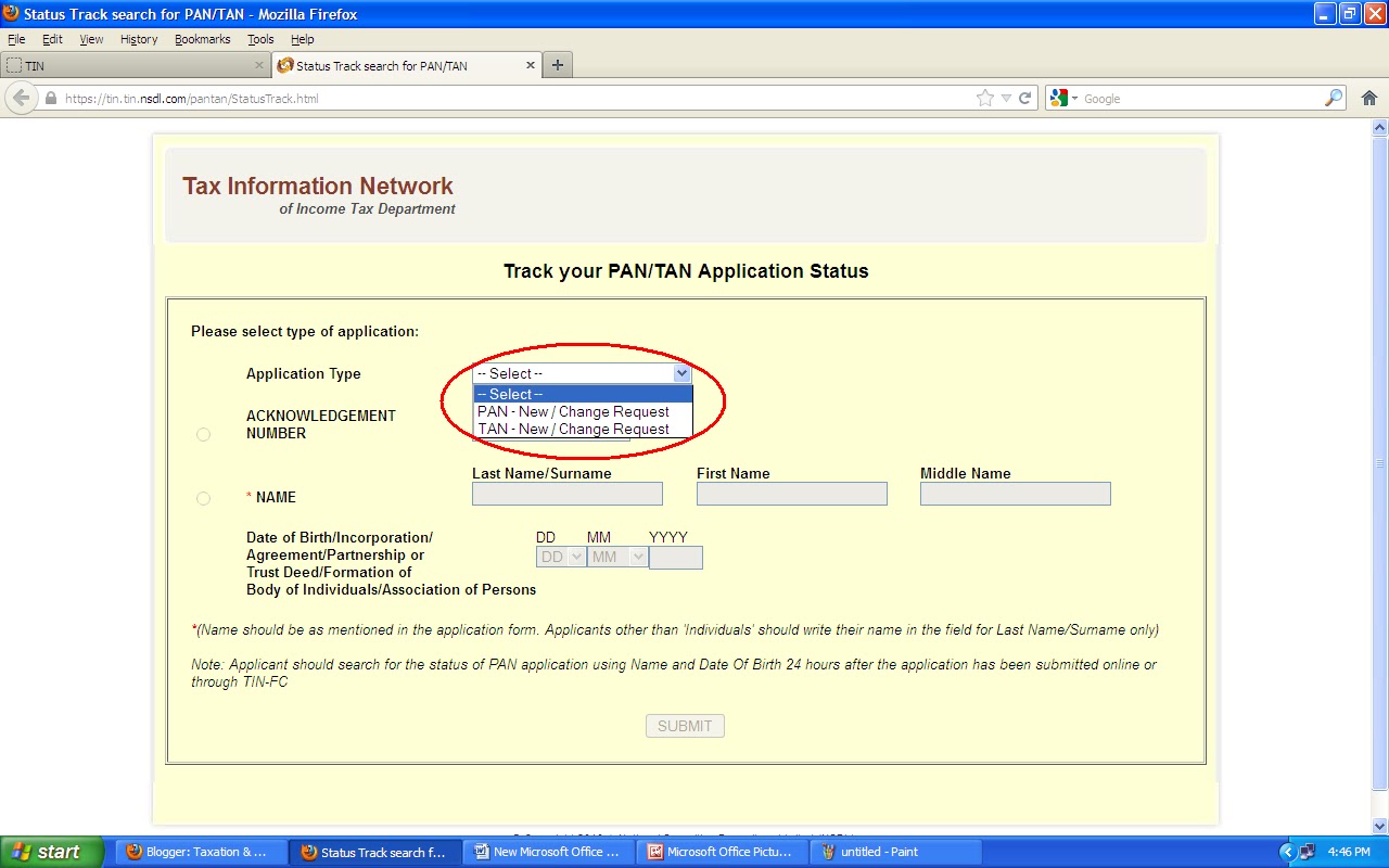 Taxation & Accounting Information Key Splash: HOW TO KNOW YOUR PAN/TAN ...