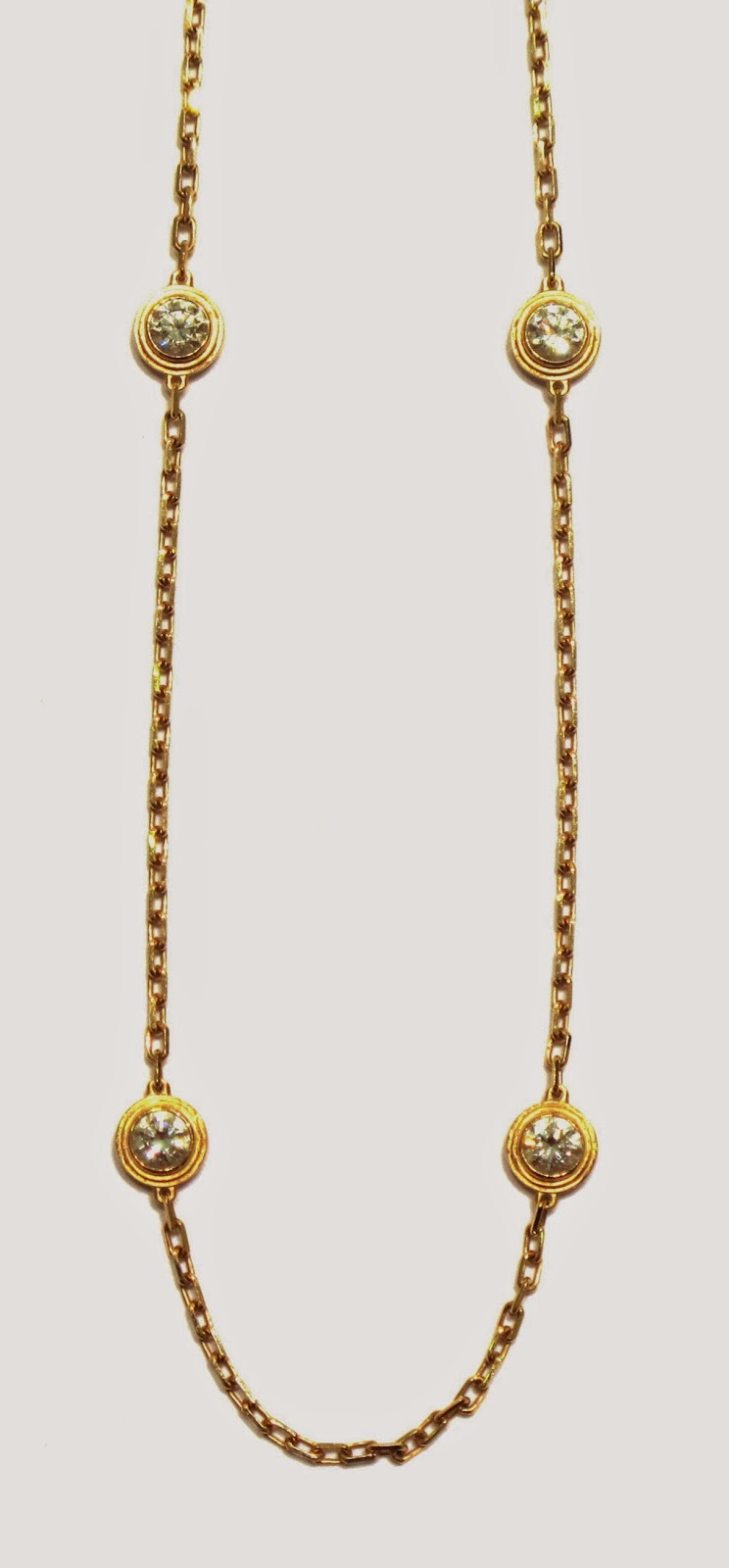 cartier long chain necklace