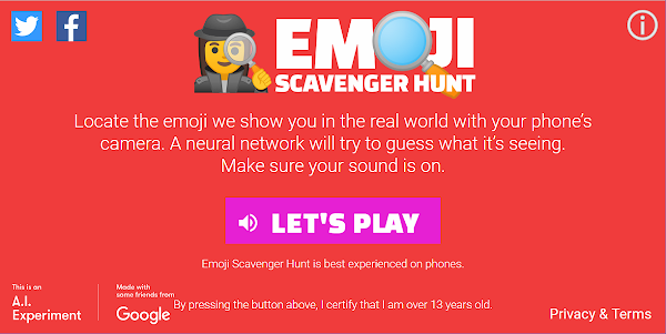 Emoji Scavenger Hunt 用手機鏡頭尋找符合 Emoji 的物件