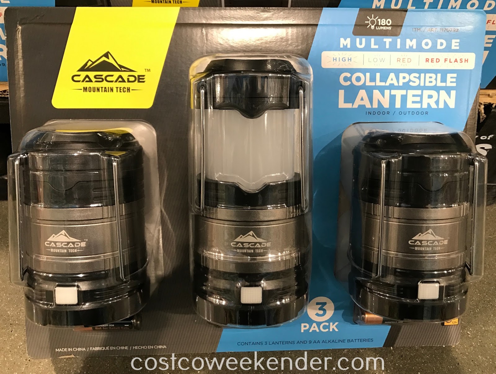 Cascade Mountain Tech Collapsible Lanterns (3 pack) Costco Weekender