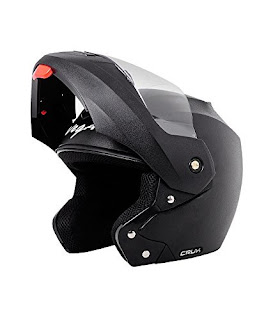 Vega Black Crux Flip-up Helmet