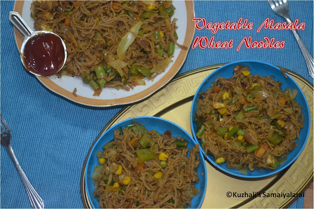 VEGETABLE MASALA WHEAT NOODLES- INDIAN STYLE