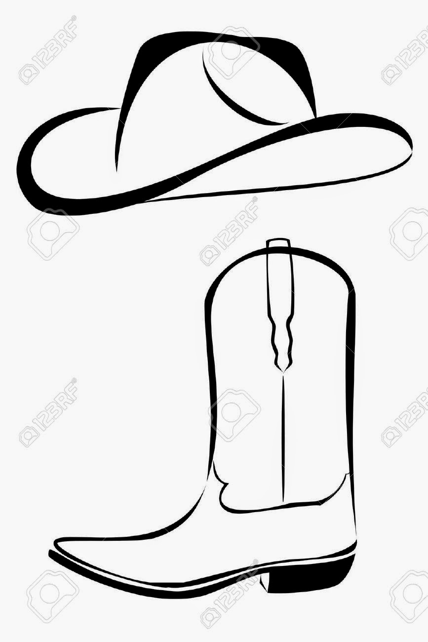 cowboy hat clipart black and white - photo #31