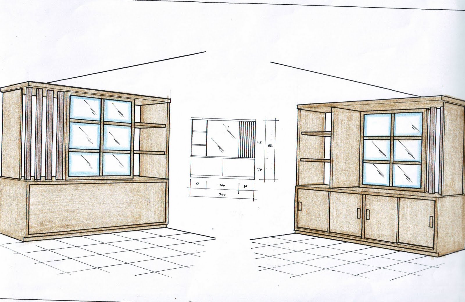 RIMBA ASIA FURNITURE Sketsa Pembatas Ruangan / Sketsel