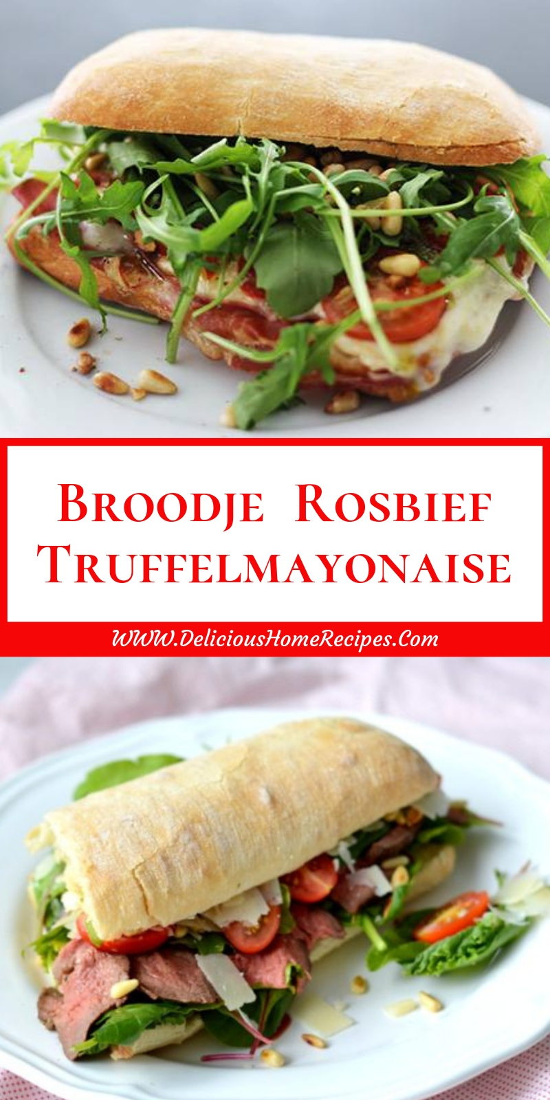 Broodje Rosbief Truffelmayonaise Broodje Rosbief Truffelmayonaise