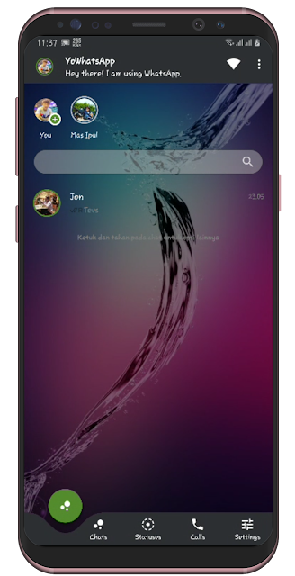 Screenshot Delta WHatsapp Mod Terbaru 2019
