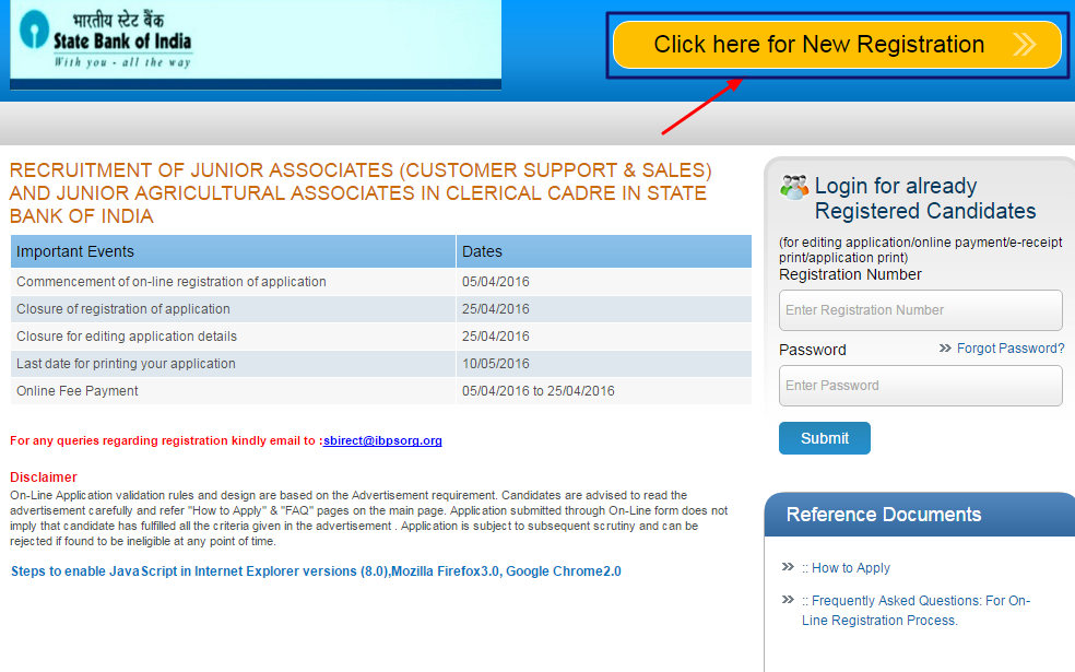 ibps bank exam application form 2012