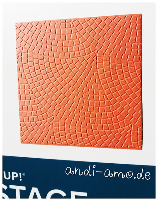 Stampin Up Produktwand Prägeform Mosaik OnStage 2019 andi-amo