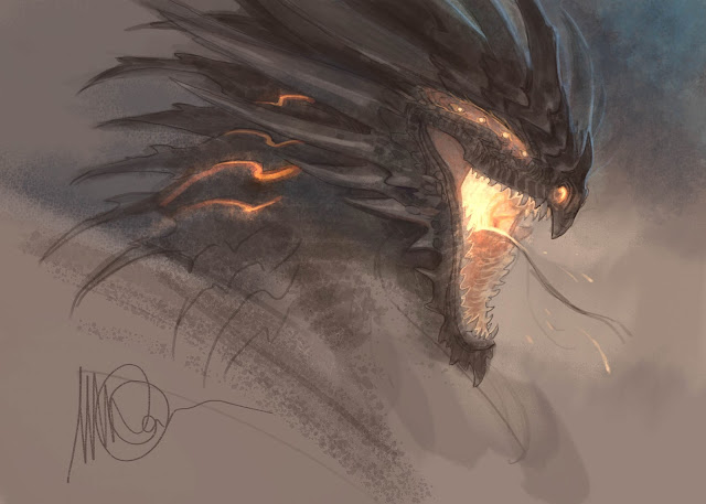 The Dracopedia Project: Python Dragon Time Lapse Sketch