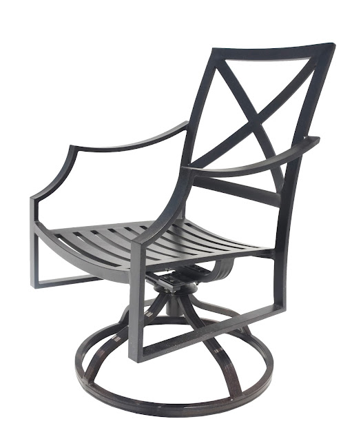 Outdoor furniture Cast aluminum swivel chair