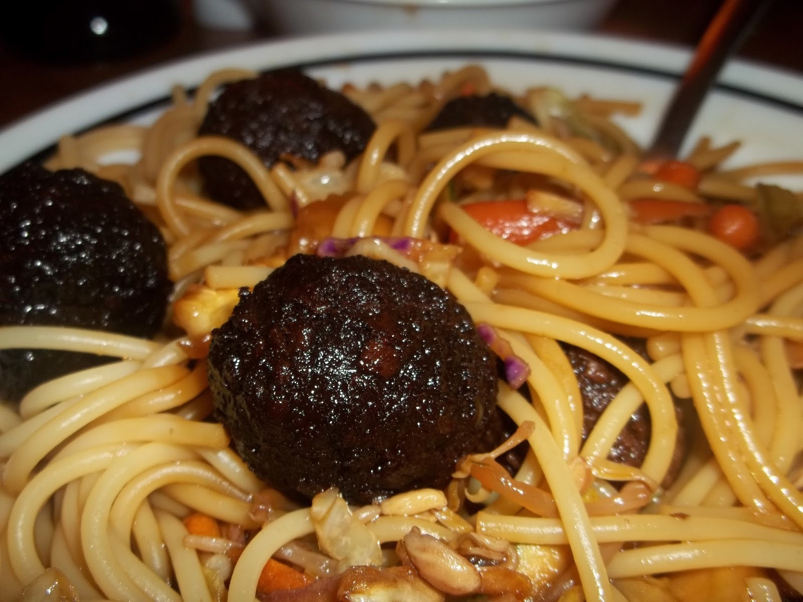Chinese Meatballs and Noodles