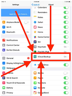 Cara Melakukan Backup / Mencadangkan iPhone atau iPad ke iCloud