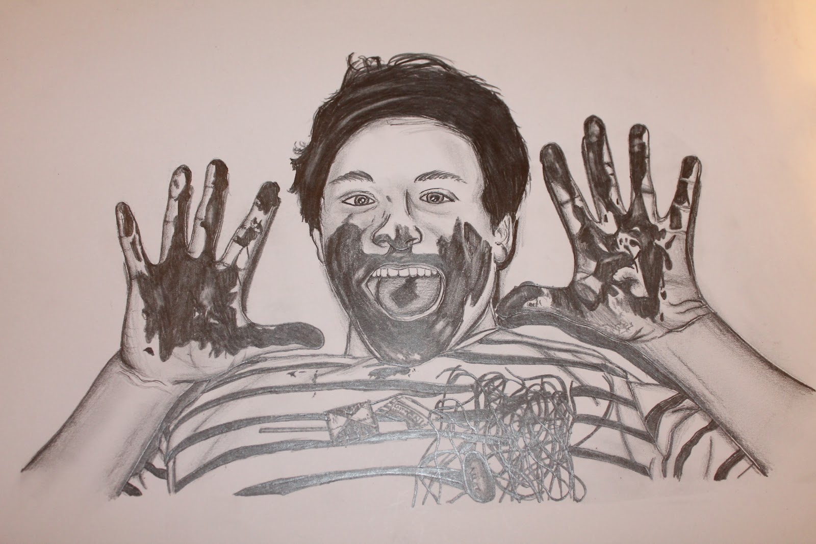 BTEC Art Blog: Tonal drawings of Augustus Gloop!