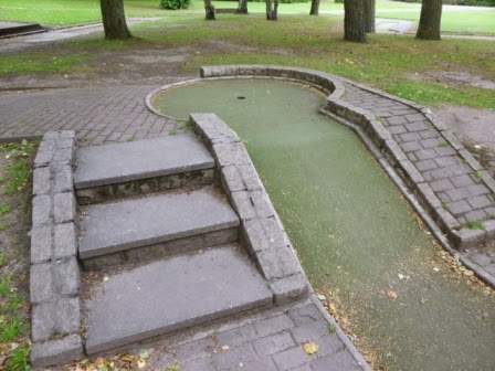 Crazy Golf at Callendar Park in Falkirk, Scotland