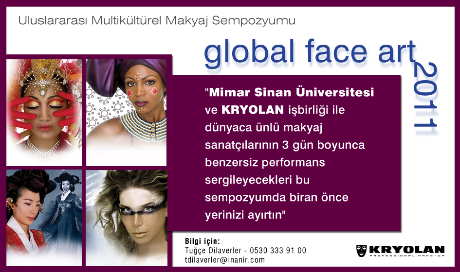 Global face. Glamour Sparks Kryolan.