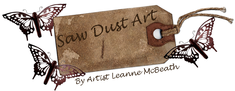 saw dust art