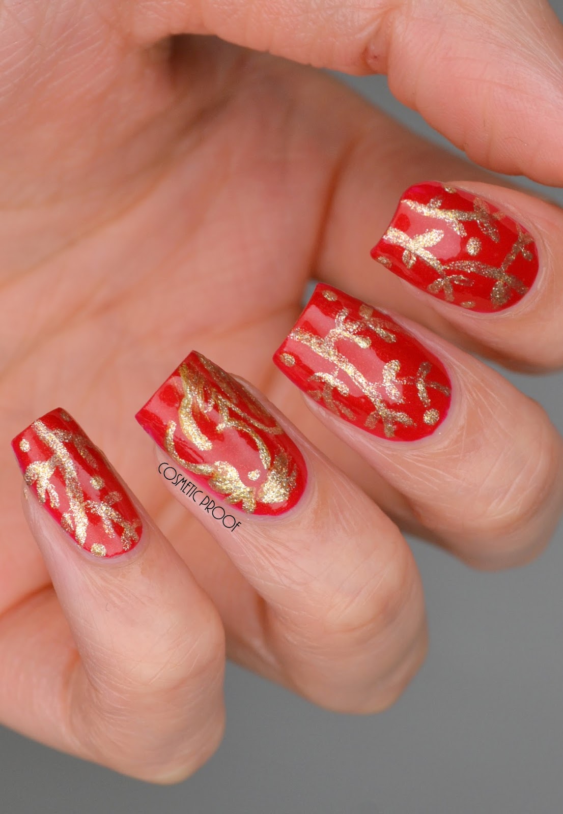 NAILS Year of the Rooster Lunar New Year Nails Cosmetic Proof