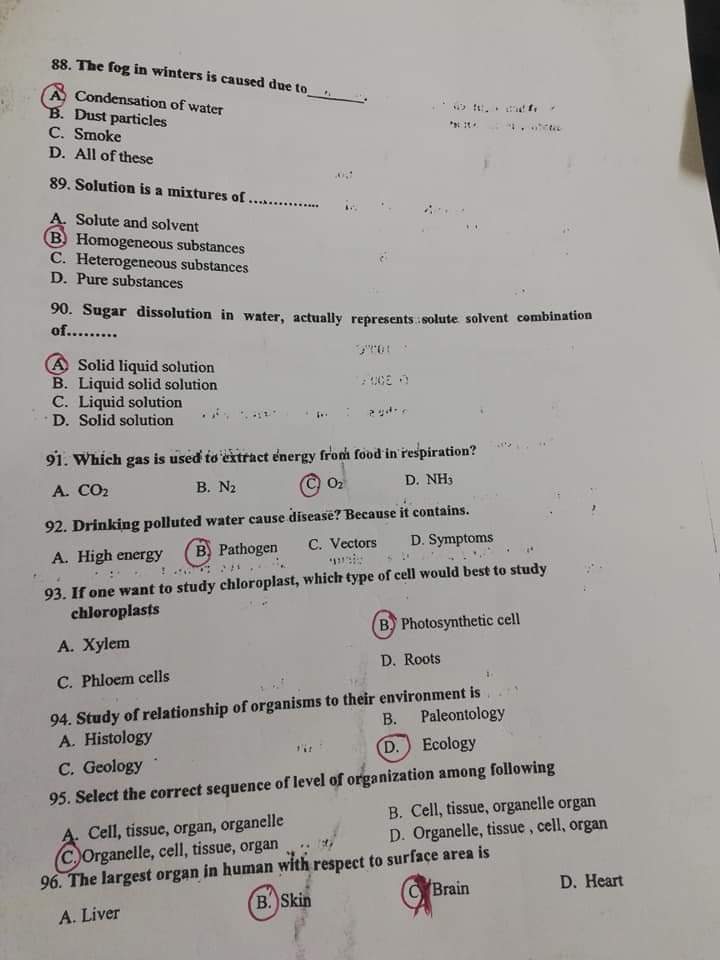 KNOWLEDGE FOR ALL MCQs, QUESTION PAPER OF ECT (EARLY CHILDHOOD TEACHER