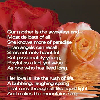 Mother's Day Poems in Graphics : Let's Celebrate!