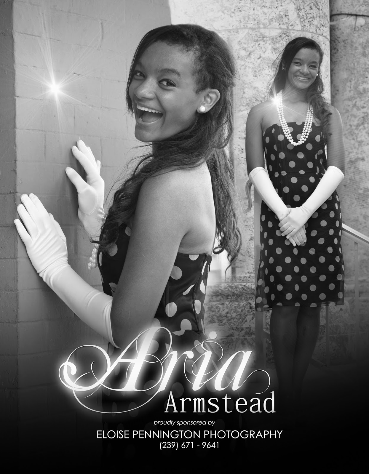PAGEANT DESIGN blog Ads designed for Aria Armstead MISS FL TEEN