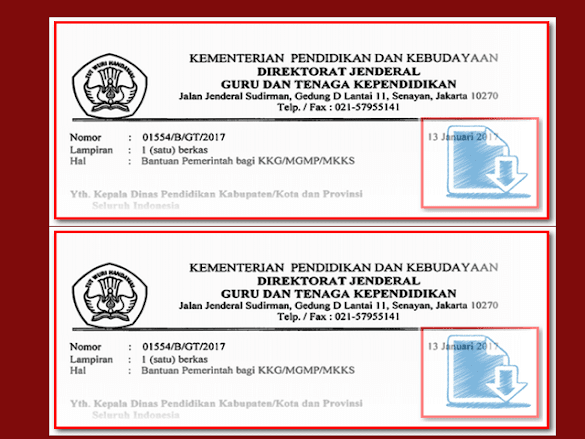 Surat Resmi Edaran Pemerintah Wacana Sumbangan Kkg Mgmp Dan Mkks Tahun
2017